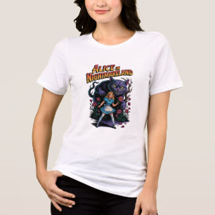 Camiseta Triblenda Alice en Nightmareland - Personalizado oscuro