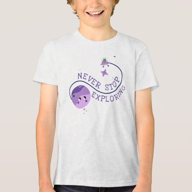 Camiseta Triblenda Alien UFO Star Planet (Anverso)
