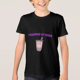 Camiseta Triblenda Alimentado por Boba - Té de burbuja de Kawaii
