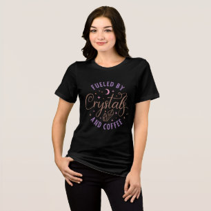 Camiseta Triblenda Alimentado Por Cristales Y La Bruja De Halloween D