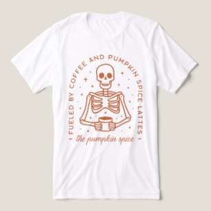 Camiseta Triblenda Alimentado por latas de café y de calabaza
