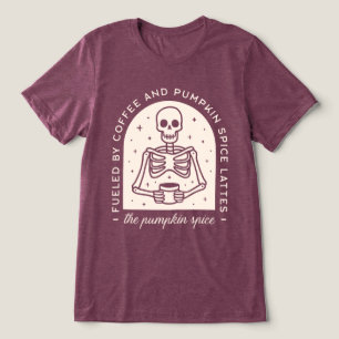 Camiseta Triblenda Alimentado por latas de café y de calabaza