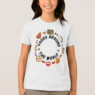 Camiseta Triblenda Alimentos en todo el mundo