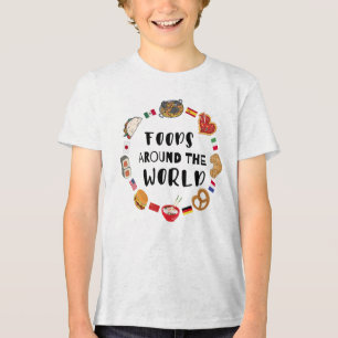 Camiseta Triblenda Alimentos en todo el mundo