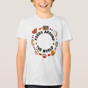 Camiseta Triblenda Alimentos en todo el mundo