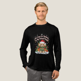 Camiseta Triblenda All I Want for Christmas Is My Teacup Poodle