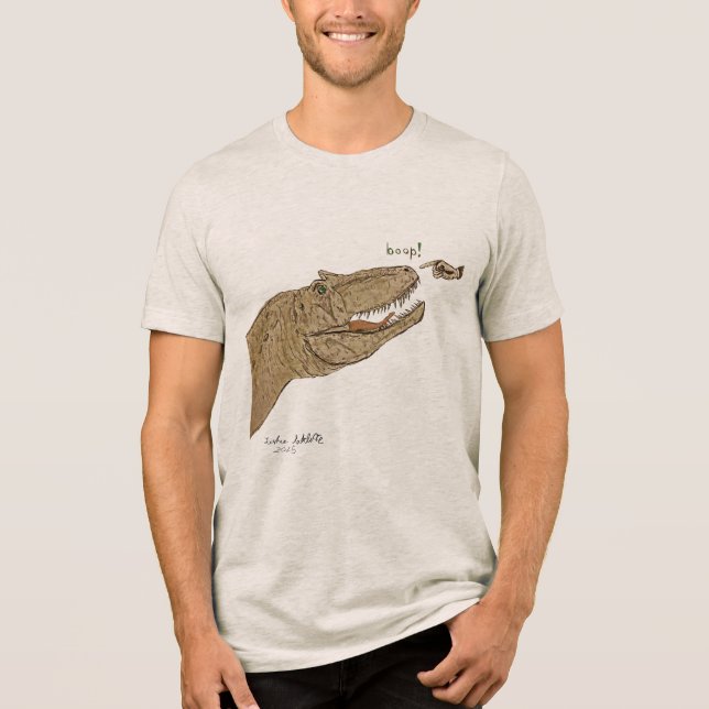 Camiseta Triblenda Allosaurus Boop T-shirt Front Only Design (Anverso)