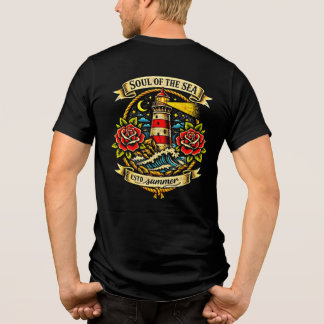 Camiseta Triblenda Alma del Mar Tatuaje de Marinero al Estilo Antiguo