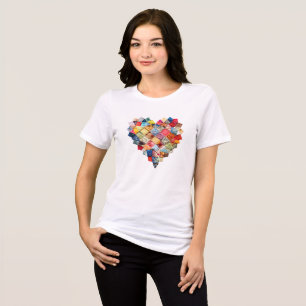 Camiseta Triblenda ALMUADILLA CORAZÓN Me encanta la colcha Collage de
