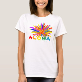 Camiseta Triblenda Aloha de flor tropical