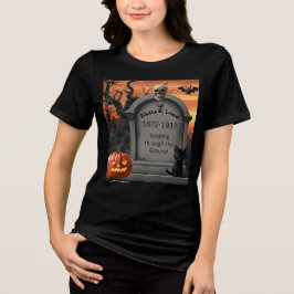 Camiseta Triblenda "Alotta B. Lood" Halloween Headstone Humor