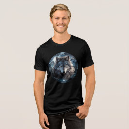 Camiseta Triblenda Alpha Wolf in Ice Mountains Artwork