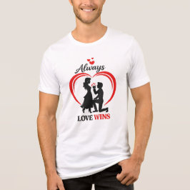 Camiseta Triblenda Always Love Wins Unisex Tri Blend Tee