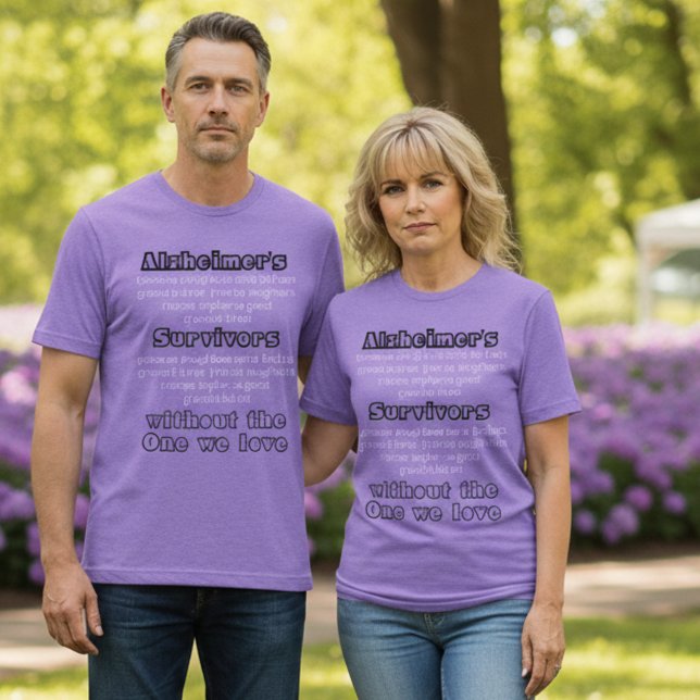 Camiseta Triblenda ALZ Purple Alzheimers Disease Awareness Survivors (Subido por el creador)
