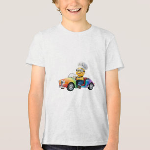 Camiseta Triblenda Amable Chef Amarillo Conduciendo Coche Antiguo Arc