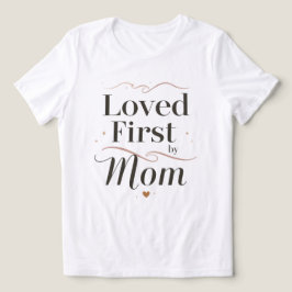 Camiseta Triblenda Amada Primero por Mamá Elegante Regalo del Día de 