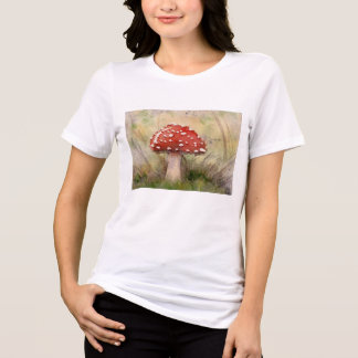 Camiseta Triblenda Amanita Muscaria Fly Agaric Acuarela Hongo
