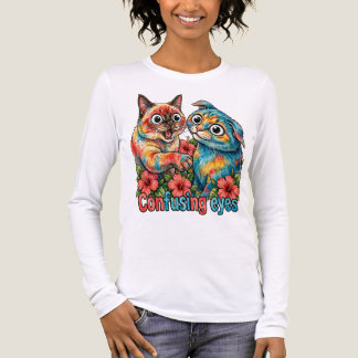 Camiseta Triblenda Amante de gato lindo gato divertido Siamés y Chart