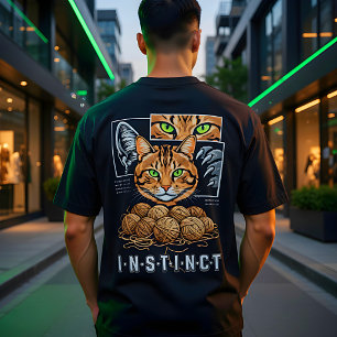 Camiseta Triblenda Amante de gatos con fibra diferente divertido hila