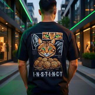 Camiseta Triblenda Amante de gatos con fibra diferente divertido hila