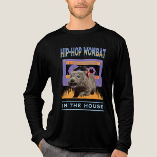 Camiseta Triblenda Amante de la música hip-hop wombat divertido con a
