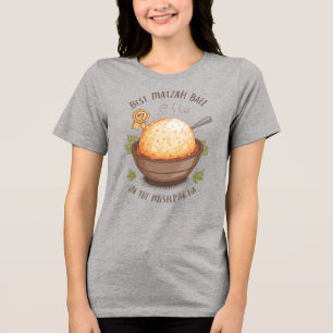 Camiseta Triblenda Amante de la Sopa de Bolas de Matzá