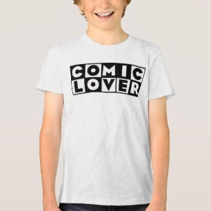 Camiseta Triblenda Amante de los Cómics Diseño en Negrita