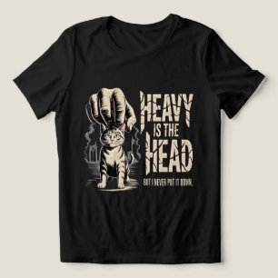 Camiseta Triblenda Amante de los gatos Pesada es la cabeza Gato diver