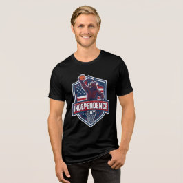 Camiseta Triblenda Amante del baloncesto Patriótico