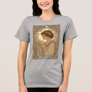 Camiseta Triblenda Amante Del Café Y Arte Naturaleza Modernista Ilust