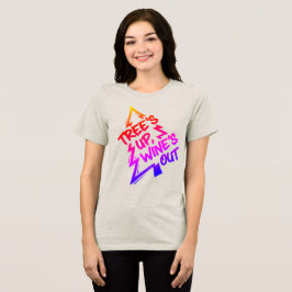 Camiseta Triblenda Amante del Vino del Árbol de Navidad