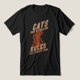 Camiseta Triblenda Amante independiente del gato - Cita de gato rebel