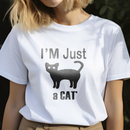 Camiseta Triblenda Amantes de gatos divertidos Design, solo soy un ga
