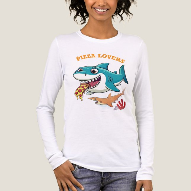 Camiseta Triblenda Amantes de la pizza (Anverso)