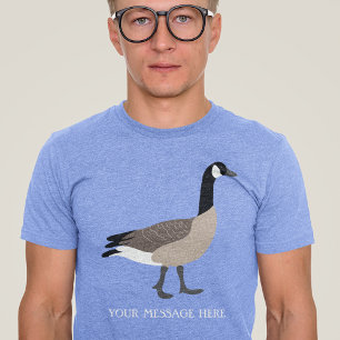 Camiseta Triblenda Amantes de las aves: Ilustracion de oca de Canadá