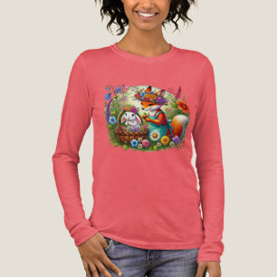Camiseta Triblenda Amantes del conejo de zorro suave