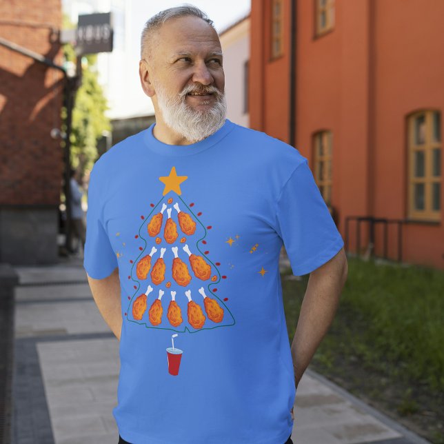 Camiseta Triblenda Amantes del pollo frito Navidades divertidos Tee (Subido por el creador)