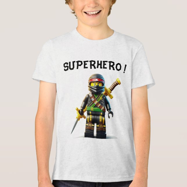 Camiseta Triblenda Amar el amor de Lego Ninjas Builder (Anverso)
