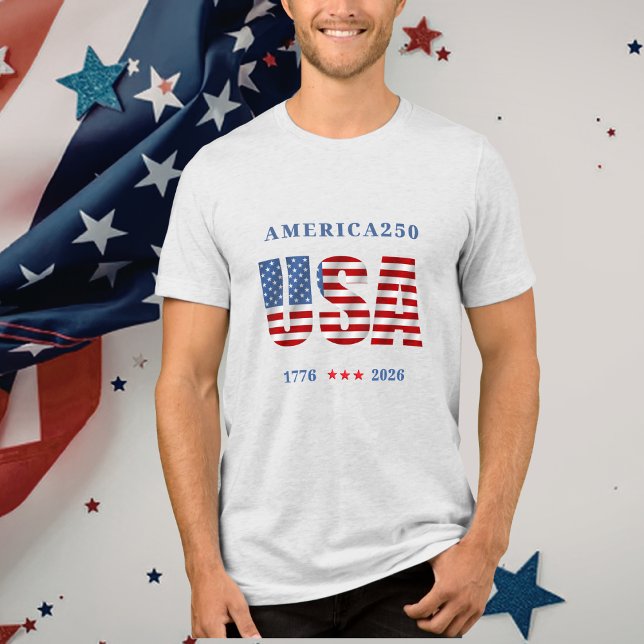 Camiseta Triblenda AMÉRICA250 1776-2026 Celebración (AMERICA250 1776-2026 Tshirt)