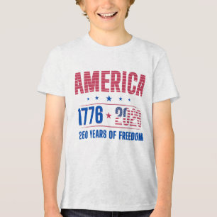 Camiseta Triblenda AMÉRICA 1776 2026 250 años de libertad 