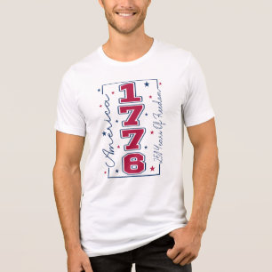 Camiseta Triblenda América 1776 250 Años De Libertad Gráfica De Estre
