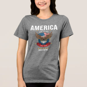 Camiseta Triblenda América Águila calva roja blanca y azul del 250