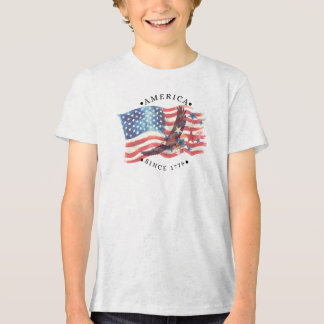 Camiseta Triblenda América desde 1776 Acuarela Bandera/Águila/Estrell