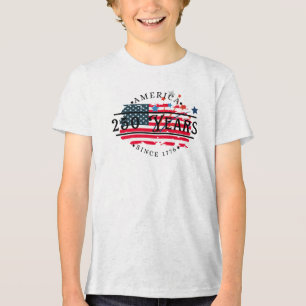 Camiseta Triblenda América desde 1776 con bandera estadounidense/estr