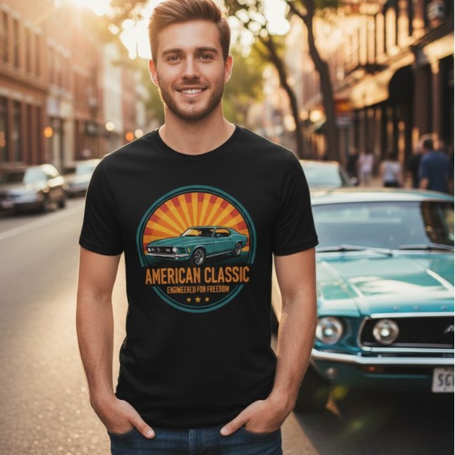 Camiseta Triblenda American Classic Muscle Car Retro T-Shirt (Subido por el creador)