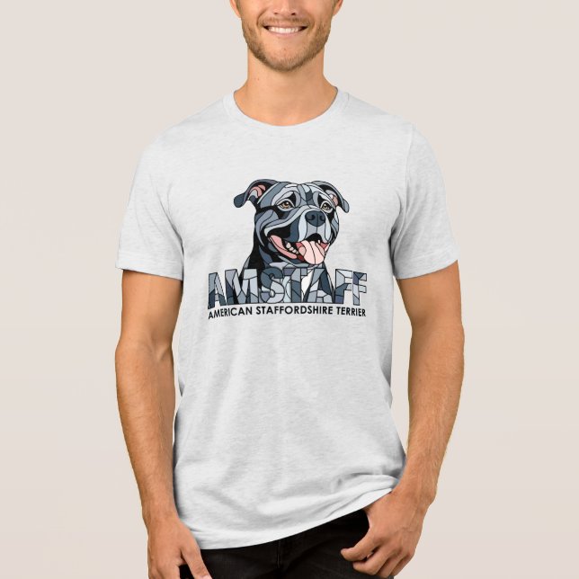 Camiseta Triblenda American Staffordshire Terrier - Amstaff (Anverso)