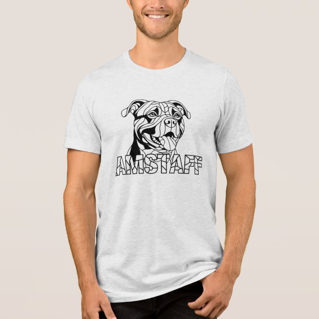 Camiseta Triblenda American Staffordshire Terrier - Amstaff (Anverso)