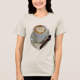 Camiseta Triblenda Americano Coffee with Tulip Design And Chocolate