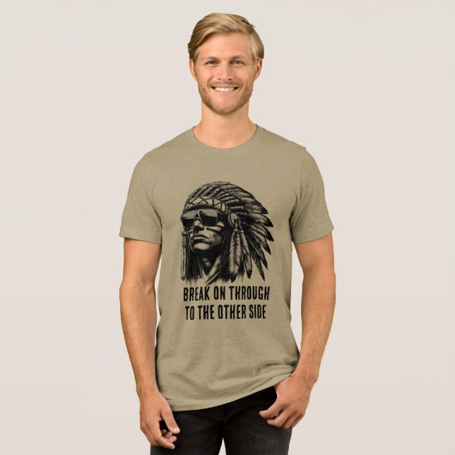 Camiseta Triblenda Americano nativo (Anverso Completa)