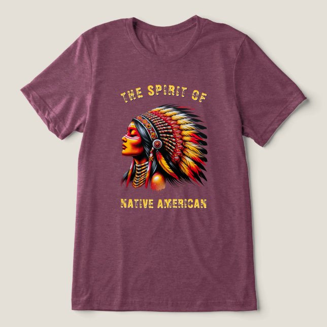 Camiseta Triblenda Americano nativo (Diseño delantero )